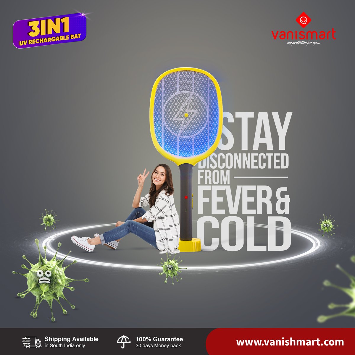 vanismartindia's tweet image. The summer season has ended. Are you afraid of mosquitoes' re-entry? Use Vanismart 3-in-1 Rechargeable Mosquito Bat to get rid of health-related sickness caused by mosquitoes.

vanishmart.com

#Mosquitobat #MosquitoBatOnline #MosquitoRacket #MosquitoSwatter #Vanismart