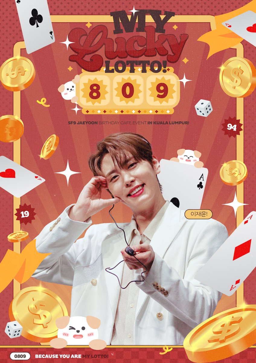 oohhoneyyyyy's tweet photo. 🧧┊𝙔𝙤𝙪 𝙖𝙧𝙚 𝙢𝙮 𝙇𝙪𝙘𝙠𝙞𝙚𝙨𝙩 𝙇𝙤𝙩𝙩𝙤₊˚✩彡

+.*☆ #MyLuckyLotto809_Jaeyoon
#내인생로또809_이재윤 ☆*.+

ㅡ 𝗦𝗙𝟵 𝗝𝗮𝗲𝘆𝗼𝗼𝗻 𝗕𝗶𝗿𝘁𝗵𝗱𝗮𝘆 𝗖𝗮𝗳𝗲 𝗘𝘃𝗲𝗻𝘁 𝗶𝗻 🇲🇾

🗓 12th Aug 2023, SAT
⏰ 11AM - 4PM
📍 Happy Lemon, Lot10

ㅡ 많관부💛 #SF9 #JAEYOON #재윤 https://t.co/Q4iNOztv0o