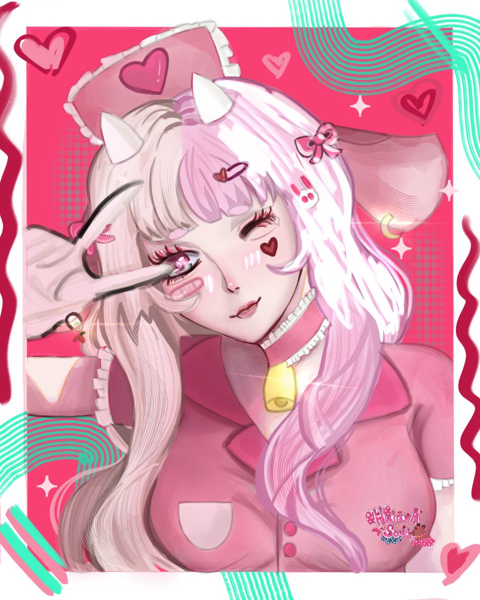 halarasoul's tweet image. Second art raffle prize for @NaomiTulipstorm!! Thank you for joining! 🤗