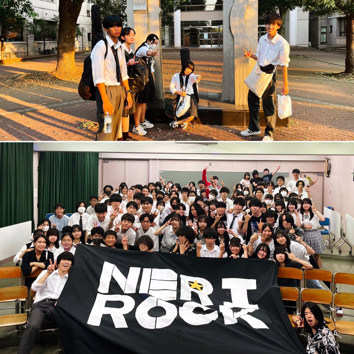 nob_nak_'s tweet photo. #NERIROCK ありがとうございました!
合同ライブ、ただ楽しいだけではなくなってきたみたいで、よい経験ができたようです。
高校でバンドやってて こんな気持ちを経験できるのは ほんの一握り。
夏はまだ はじまったばかり^ ^
青春だねー。
#合同ライブ
#三郷高校 https://t.co/Zkca2Lv436