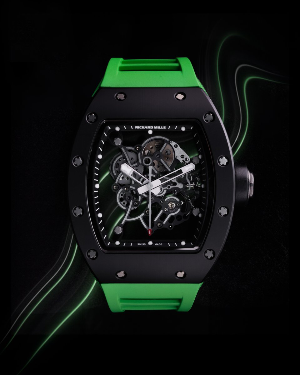The Richard Mille RM055 Bubba Watson Black Edition. Titanium Skeleton Dial.

2014 Model. The skeletonized dial showcases the inner workings of the movement, revealing its intricate details. 

This watch comes as a complete set. £260,000. https://t.co/5eyTFJEsc6