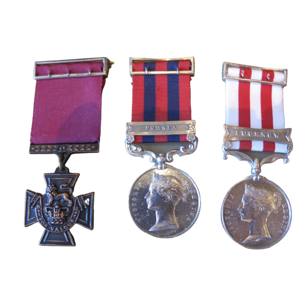 #OTD  in 1857, Lieutenant Andrew Cathcart Bogle received the Victoria Cross for his actions at Oonao during the First War of Indian Independence.

His VC, alongside his Indian Mutiny Medal and India General Service Medal are on display in the Seaforth Highlanders Room.