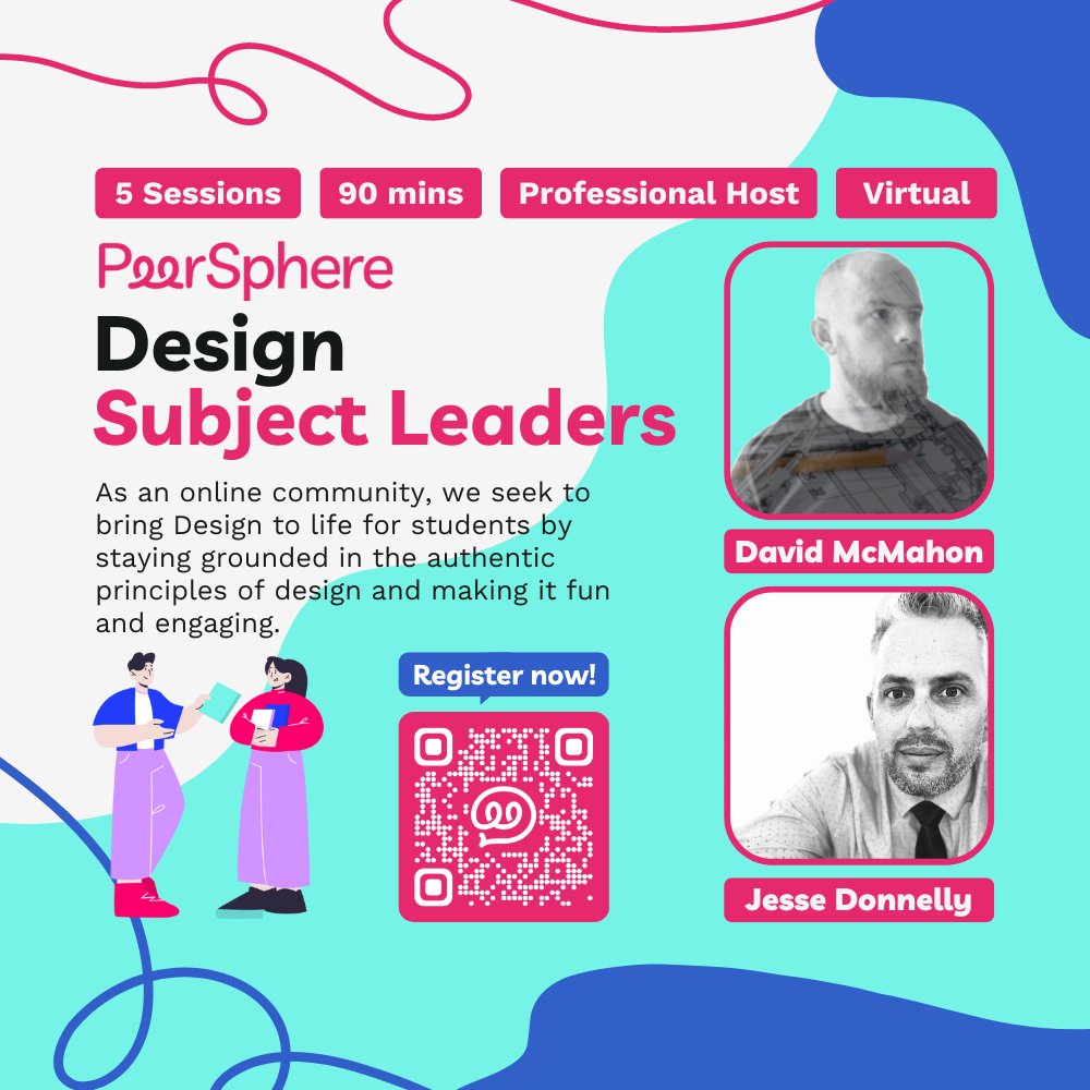 #PeerLearning incoming! 
Join me in the Peer Learning Community I'm hosting this year...
Design Subject Leaders
or one of the 42 other PeerSphere communities.

peer-sphere.com/design-subject…

#PeerSphere #Edchat #Learning @MichaelIannini <a href="/EwenBailey/">Bailey Ewen</a> @Peer-Sphere <a href="/jessedon22/">Jesse Donnelly</a>