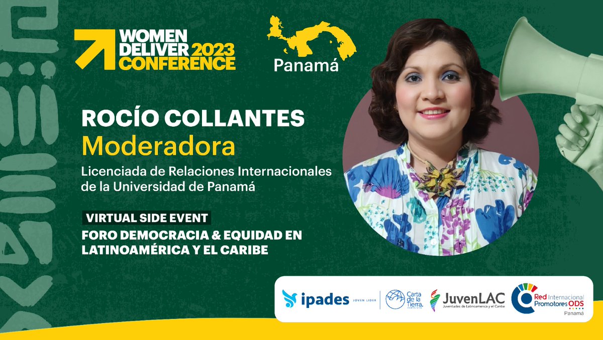 #WD2030 la Conferencia Global sobre género y equidad se lleva a cabo en Kigali Ruanda 🇷🇼 pero el LAC ¡Tenemos un Virtual Side Event! Inscribite y únete a la transmisión 🎥
🔗 bit.ly/44Jzjoa

<a href="/JuventudLAC/">Juventud LAC</a> 
<a href="/ipades_org/">ipades</a> 
<a href="/WomenDeliver/">Women Deliver</a>