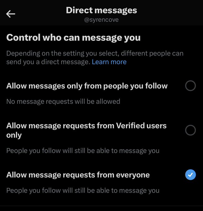 I think I fixed my dms?? There&rsquo;s a bug where if you don&rsquo;t select the first option THEN the third it doesn&rsquo;t<a href="/tag/throne"class="tags"><span>#throne</span></a><a href="/tag/wishlist"class="tags"><span>#wishlist</span></a>