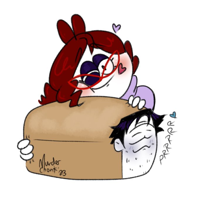 FlutterBnuuy's tweet photo. Frank got called a loaf in that meme? I love my loaf husband 😌💕 #SpookyMonthFrank #FlutterFrank https://t.co/bs6YoGMFRR
