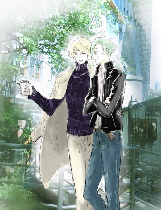 #最近フォローした人は知らない過去絵を晒す
おめかし刀たち。4枚目は多めに見てね 