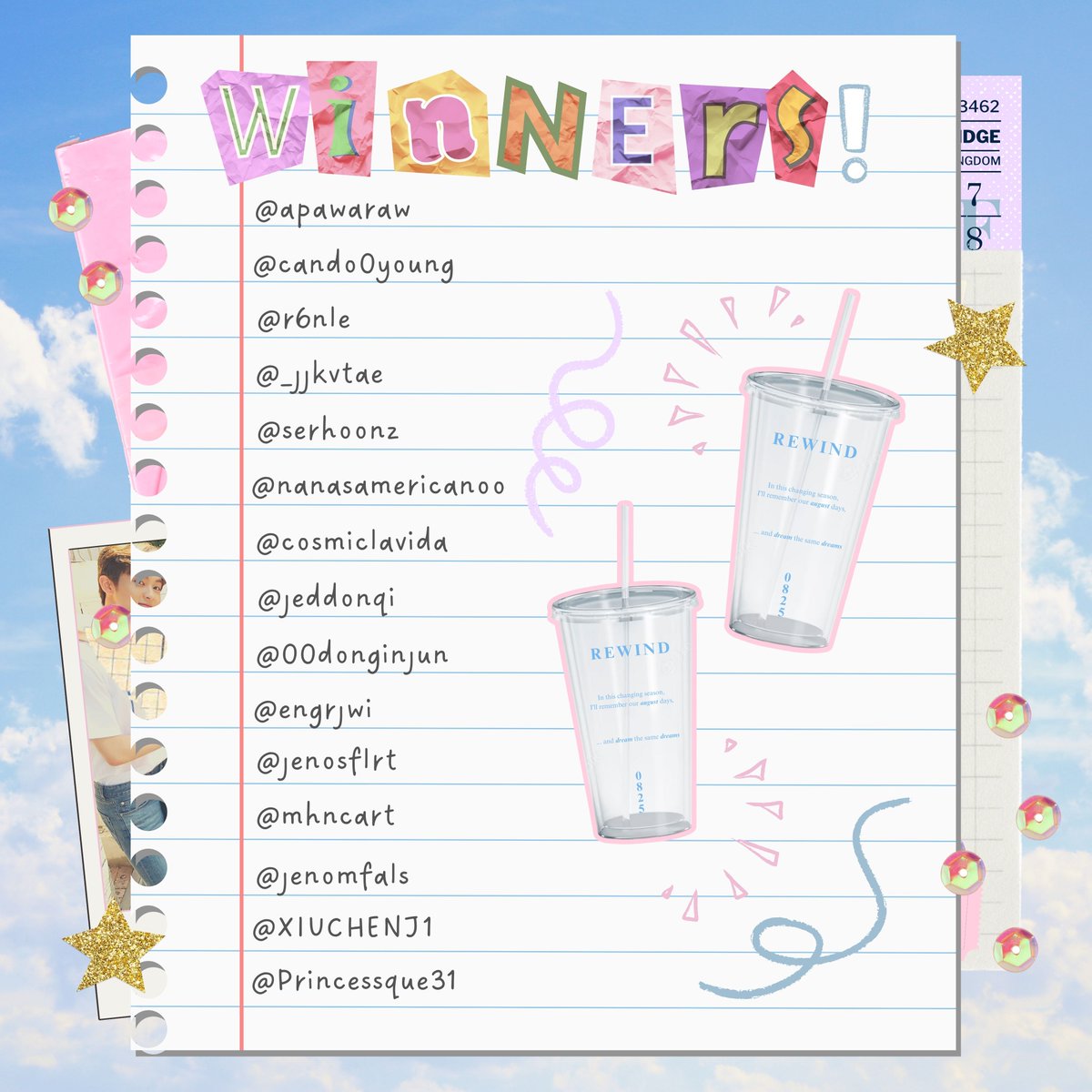 rewind825's tweet photo. 𝚁𝙴𝚆𝙸𝙽𝙳 𝚃𝚄𝙼𝙱𝙻𝙴𝚁 𝚆𝙸𝙽𝙽𝙴𝚁𝚂 🩵

Congratulations to the first 15 Premium Kit Registrants 🎉

@apawaraw @cando0young @r6nle @_jjkvtae @serhoonz @nanasamericanoo @cosmiclavida @jeddonqi @00donginjun @engrjwi @jenosflrt @mhncart @jenomfals @XIUCHENJ1 @Princessque31 https://t.co/MUyDTBLrdc