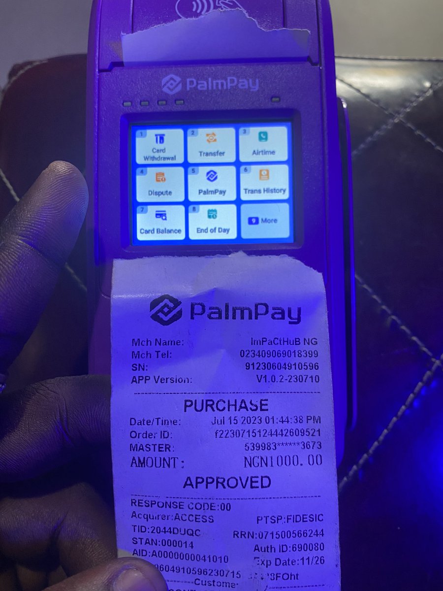 ImPaCtHuB_OFF's tweet photo. GM GM Kings and Queens 

It’s a blessed Monday filled with exciting news as we officially partnered with @palmpay_ng to get an IRL POS machine to help commuters get local fiat (Naira) easily 

#ImPaCtHuBNG making massive impact in IRL through web 3 https://t.co/sTwLKUwDX5