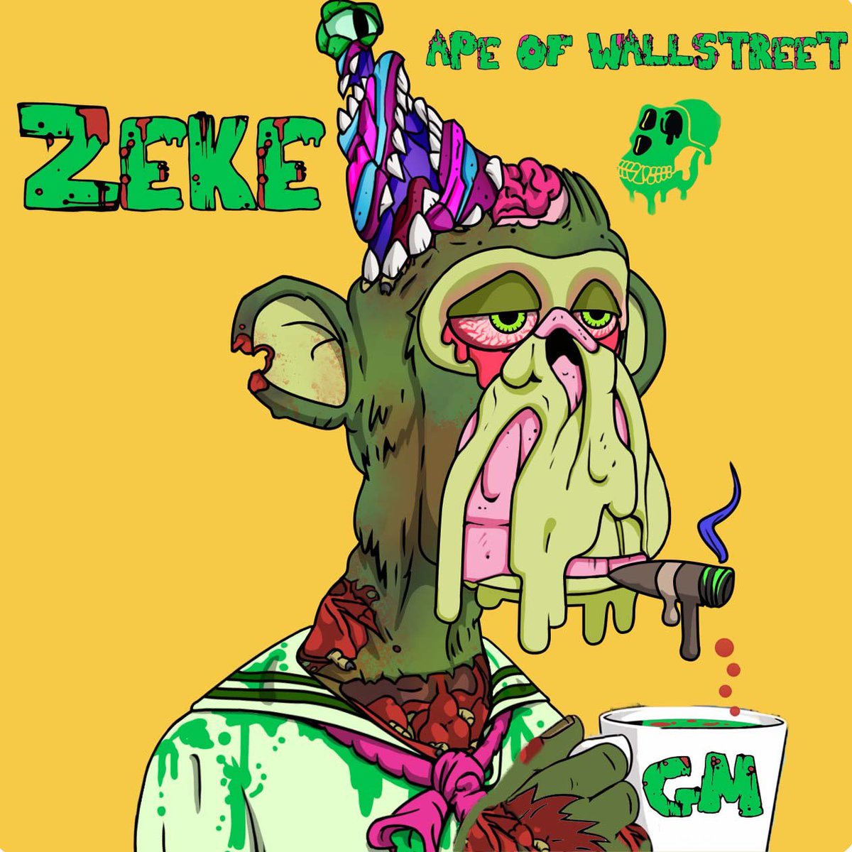 First Mutant Monday GM to the legends that woke up today 🫡 

🍌🥳 Good Vibes Only 

Love, 
Zeke aka Ape Of WallStreet 

#apefollowape #bayc #mayc