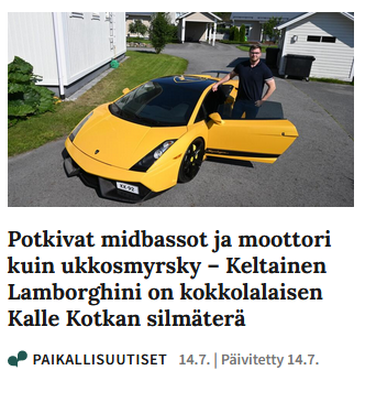 Talizo13's tweet photo. Tää tuli meitä keskustassa vastaa, 6v lapsi alko nauraa että "Ompa sillä pieni auto, ihan hassun näkönen!" https://t.co/s76tgCLbf3