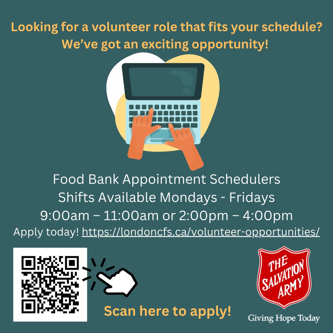 Apply at: londoncfs.ca/volunteer-oppo… #Ldnont #volunteer