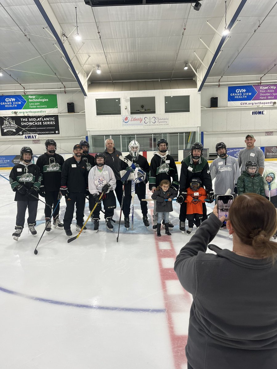 Another successful day yesterday with <a href="/phlblindhockey/">PHLblindhockey</a> at their “ Try Hockey for Free “ event. Thank you to the members of Pennridge Ice Hockey team for volunteering.