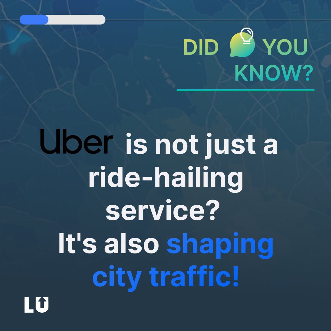 Uber goes beyond being a mere ride-hailing service; it plays a pivotal role in shaping your city's traffic landscape.

#Uber #Movement #CityTraffic #TechNuggets #TechDiscoveries #TechLearning #TechBytes #TechTrivia #TechFacts #DidYouKnowTech