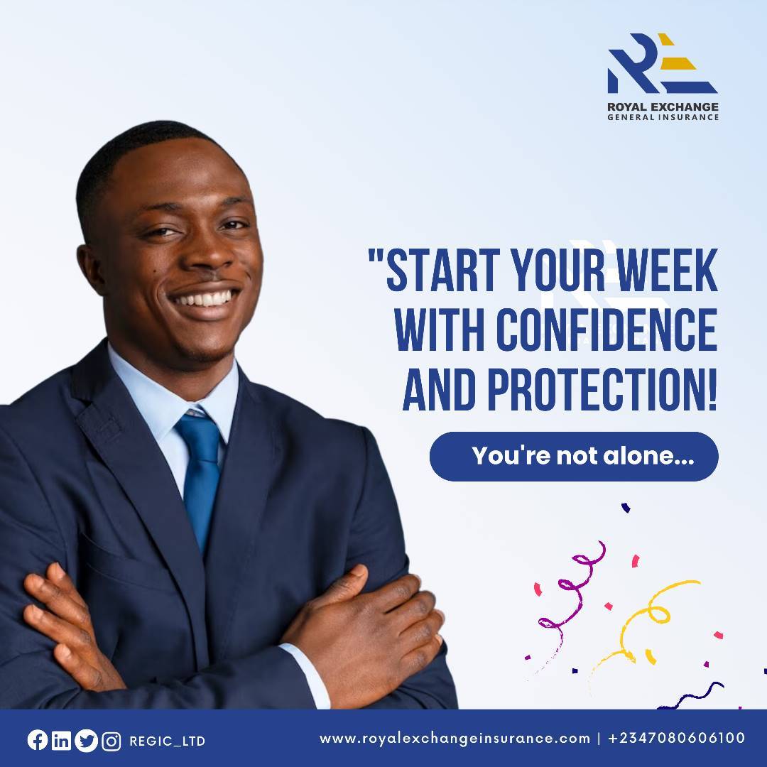 rexinsure's tweet image. Royal Exchange General Insurance Company is here to safeguard your dreams and empower your journey. Whether it's your home, car, or business, we've got you covered. 

You're not alone!!
 #RoyalExchangeInsurance #MondayMotivation #ProtectionWithPeace"