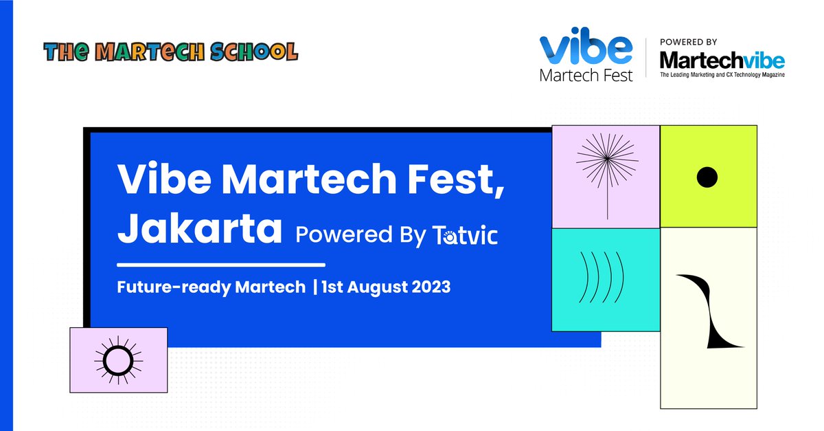 Tatvic's tweet photo. Join us at Vibe Martech Fest, where marketing leaders and industry experts unite to explore the powerful fusion of technology and consumer insights.

#VibeMartechFest #MarketingTechnology #CXExperts #TatvicAtVibeMartech https://t.co/y4eH6jS6O1