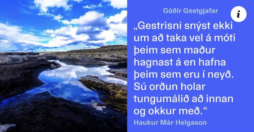 Eina “gestgjafa póstkortið” sem ég kæri mig um að sjá