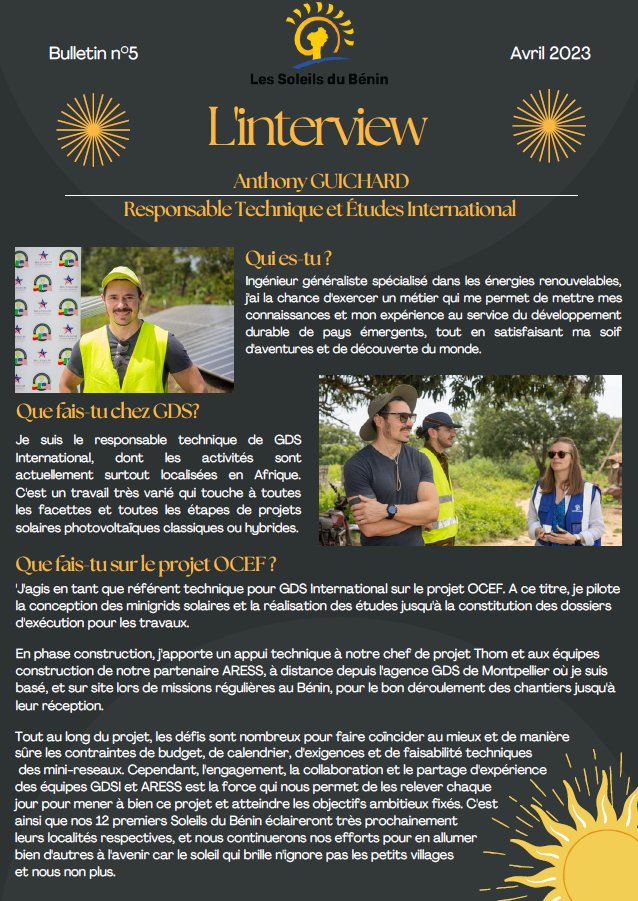 GDSolaire's tweet photo. 🌎 Découvrez comment Anthony Guichard, Responsable Technique et Études International pour le groupe Générale du Solaire, met son expérience au service du développement durable de pays émergents.
 
#solaire #enr #portraitcollaborateur #interview https://t.co/9JEKJZRktN