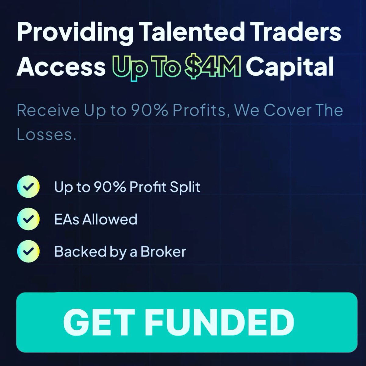 Take your trading to the next level with our funded accounts ranging from:

15k to 4 million USD 🔥

💵 bit.ly/FundedAccounts…
💵 bit.ly/FundedAccounts…
💵 bit.ly/FundedAccounts…