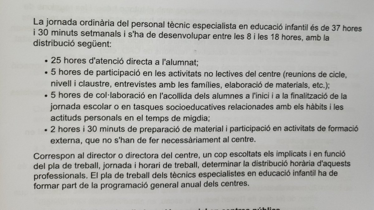 Follet94's tweet photo. @AnnaSimo Sra vostè s'ha llegit l'apartat de les TEEI, quina conciliació familiar fem si doneu opció abla direcció d'horari obert de 8 a 18. No som esclaves ni esclaus. Som PAE u eduquem com els docents. Si fem acollida fem monitoratge. PROU. https://t.co/r0NSMAAri2