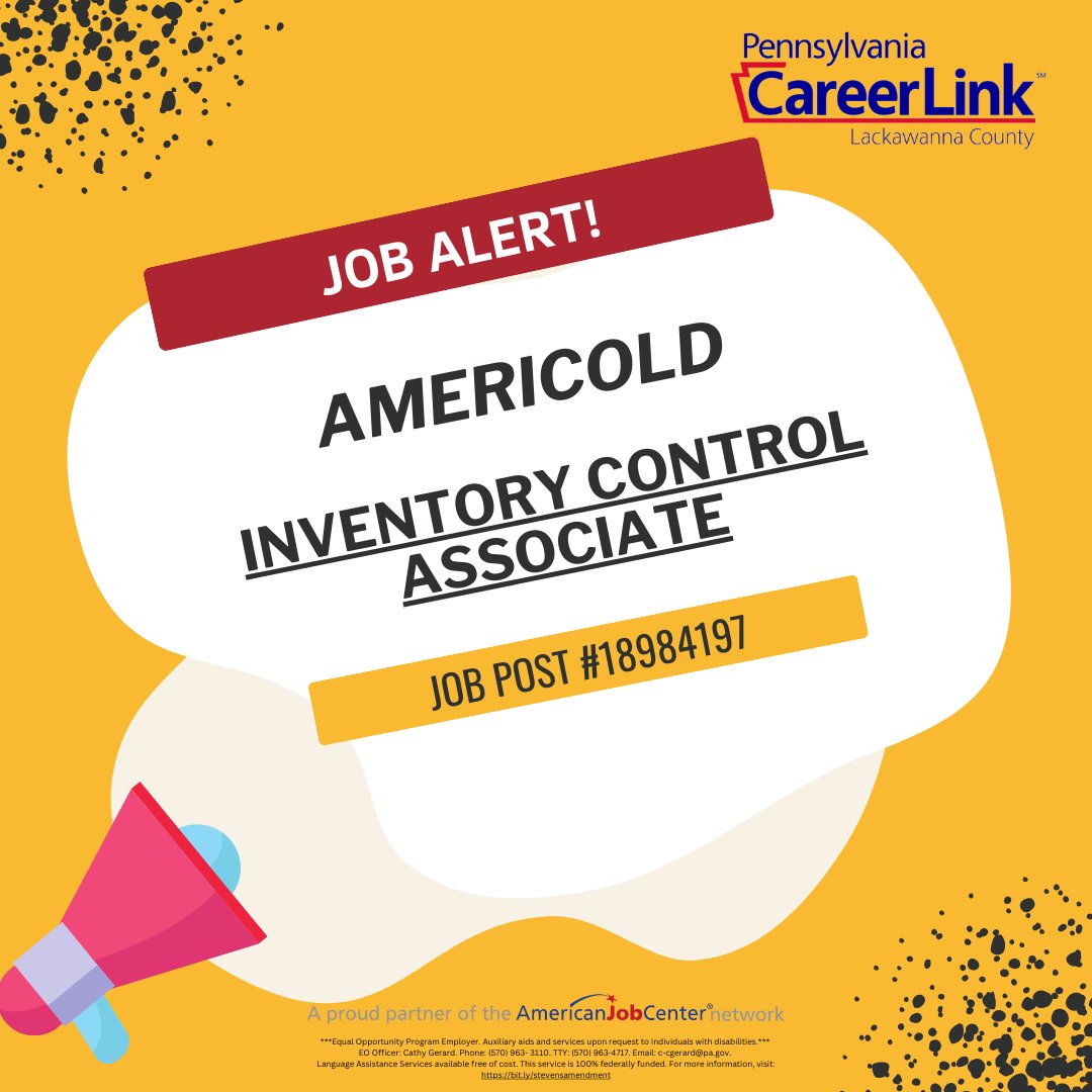 Americold is hiring for Inventory Control Associate! Do you think this position is a good fit for you? Apply now! conta.cc/3XM7QzV