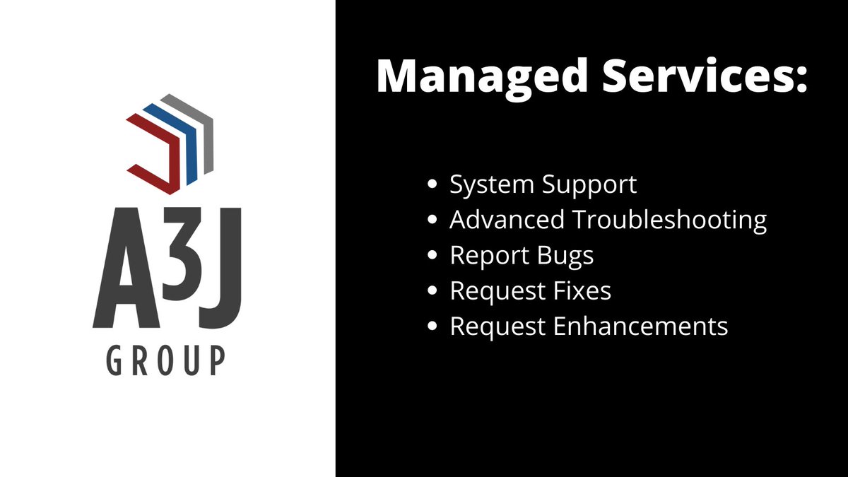 Client Focus + 1st Tier Service + Forward Innovation  = A3J Group

Our team is always available to respond to your requests and tailor your program to fit your needs. 

Learn more here: bit.ly/3wMjJYt