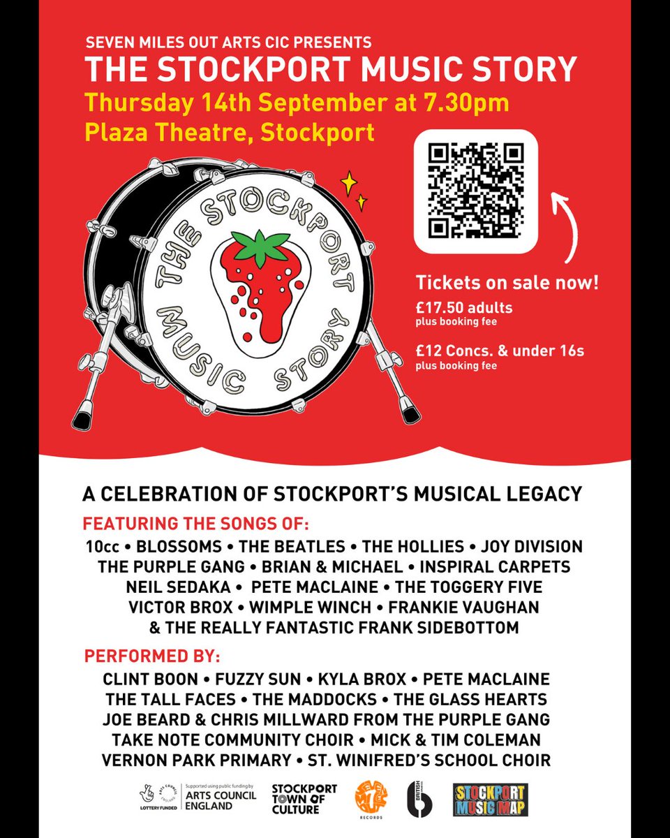 Underbanks Stockport (@underbanks_sk) on Twitter photo Celebrate Stockport's music history from the 1960’s to the present day featuring songs made famous by the artists included on The Stockport Music Map!
Organised by <a href="/SevenMilesOut/">Seven Miles Out Records</a> 🎼
See the Stockport Music Story on the 14/09, @7.30pm, The Plaza😀
#RediscoveringTheUnderbanks Celebrate Stockport's music history from the 1960’s to the present day featuring songs made famous by the artists included on The Stockport Music Map!
Organised by <a href="/SevenMilesOut/">Seven Miles Out Records</a> 🎼
See the Stockport Music Story on the 14/09, @7.30pm, The Plaza😀
#RediscoveringTheUnderbanks