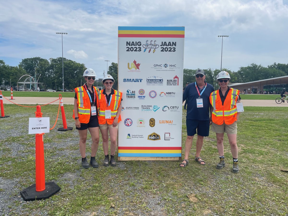 We are so pleased to be sponsors of @NAIG2023 along with our counterparts across the country! @UACanada @UALOCAL56NS @CDNTrades @LiUNACanada @WeBuildBC @IW_IMPACT @Trades_NL @IBEW @WeAreACRC @MBTrades @InsulatorsUnion @GoIUPAT @SkBldgTrades @smartunionworks @NNbbtu @gpmccanada