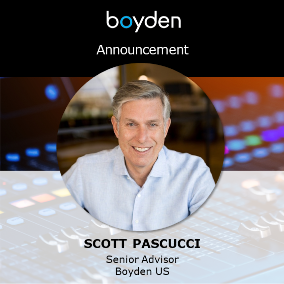 BoydenUS's tweet photo. Announcement: We proudly welcome GRAMMY® Award-winning music, media and entertainment executive, Scott Pascucci, as Senior Advisor, #BoydenUS. Joining the #California team, Scott serves as a valuable resource to industry executives, boards and investors >> https://t.co/sNiCoezA4Z https://t.co/iAFVjPuedg