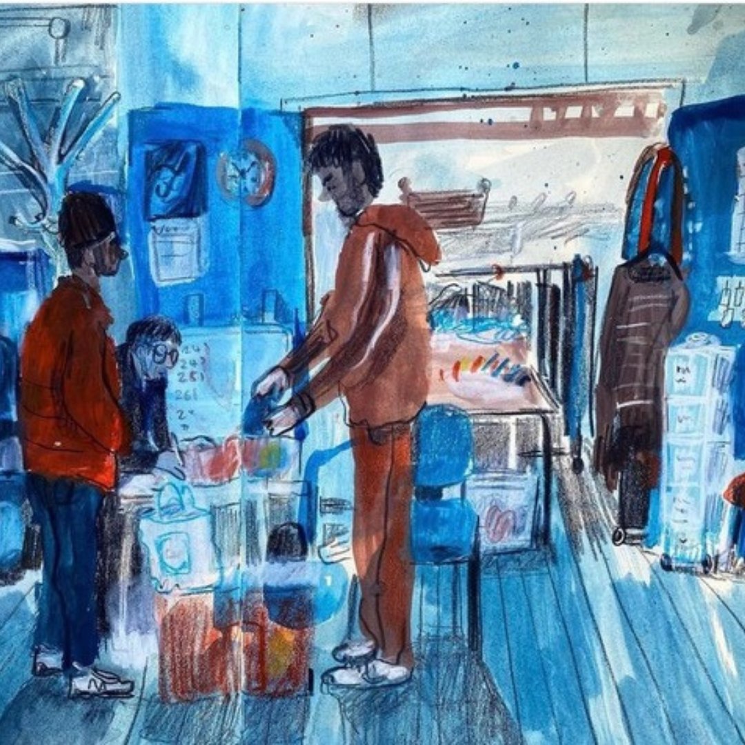 ArimatheaTrust's tweet photo. We start this week by being #thankful for these incredible illustrations of our Clothes Bank!

They were drawn by the talented Naomi Tipping, and you can check out her work on her Instagram: @naomitippingillustrator 
and her website:
https://t.co/V3Ao7a4rh1

Thank you Naomi 😊 https://t.co/jFmiIa19lX