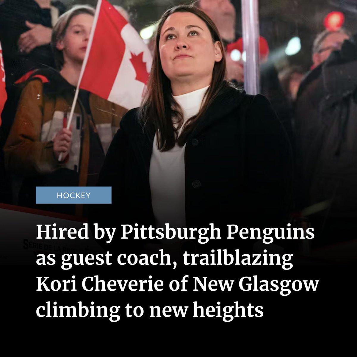 ngnews's tweet image. Women have been hired as scouts, video coaches and assistant general managers in the NHL but the league has yet to see its first female coach.
Kori Cheverie has been a trailblazer in hockey before. Perhaps one day she will reach that lofty summit. saltwire.com/atlantic-canad…