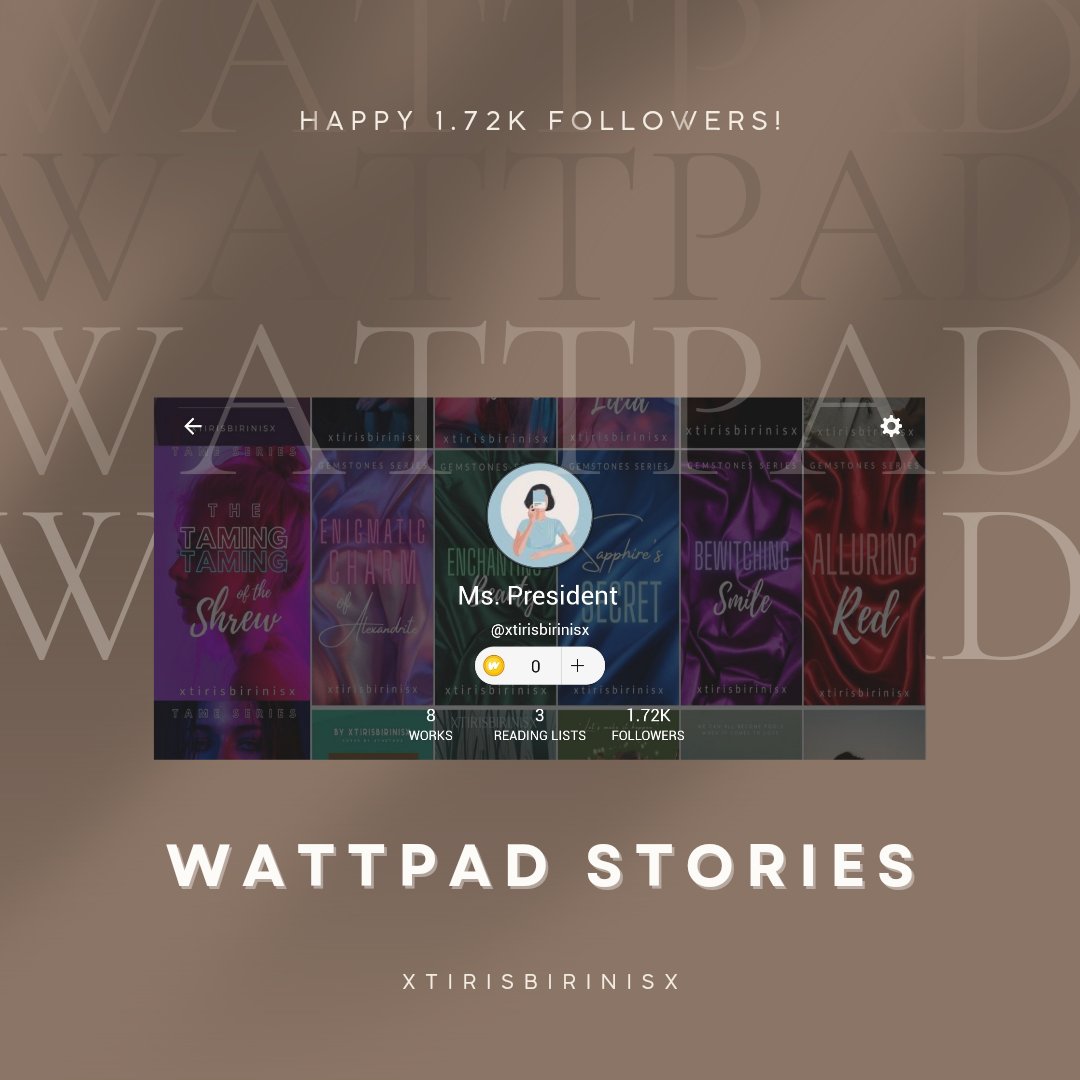 AWattpad_Writer's tweet photo. [ JULY UPDATE ]

Hi, everyone!

I hope that I'll have more opportunities in the future to share you wonderful and meaningful stories. Thanks a lot! 🫶🫶 

TAME SERIES 1: Taming Keres - 40k reads
Morpheus Obsession - 20.6k reads 
Since That Day I Found You - 11.6k reads https://t.co/9iL8EbI0cV