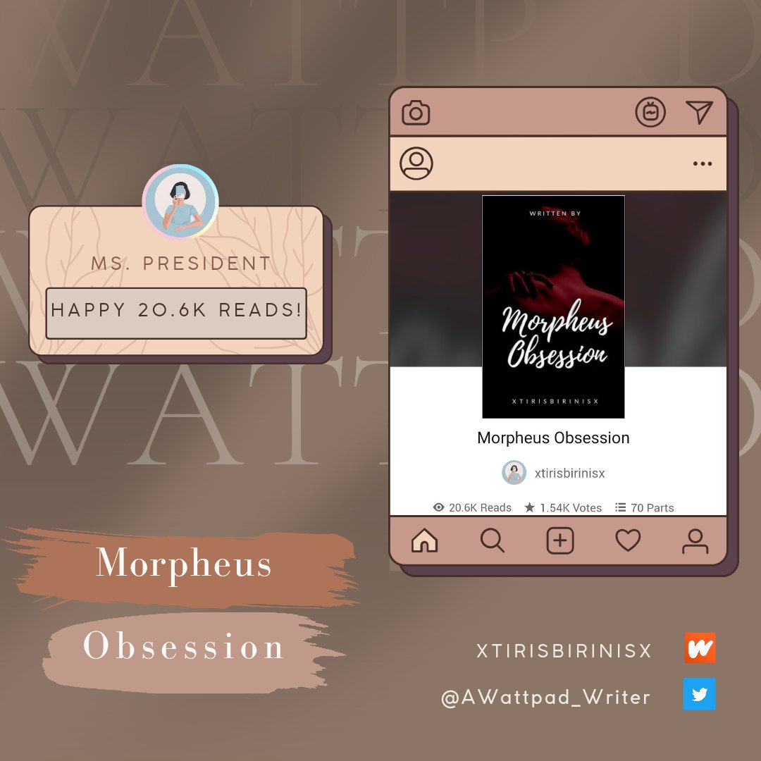 AWattpad_Writer's tweet photo. [ JULY UPDATE ]

Hi, everyone!

I hope that I'll have more opportunities in the future to share you wonderful and meaningful stories. Thanks a lot! 🫶🫶 

TAME SERIES 1: Taming Keres - 40k reads
Morpheus Obsession - 20.6k reads 
Since That Day I Found You - 11.6k reads https://t.co/9iL8EbI0cV