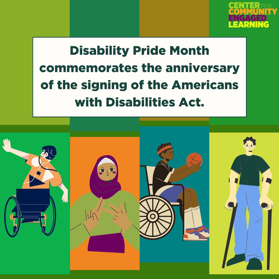 CCEL_at_MSU's tweet photo. July is Disability Pride Month! βΏπ Everyone, regardless of their ability status, deserves to live a full life free of stigma. #DisabilityAwareness #DisabilityPride #EndDisabilityStigma #EndDisabilityDiscrimination https://t.co/G5ZwUYAj0M