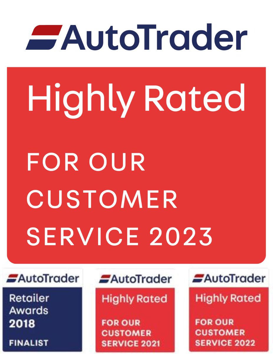 We are delighted to pick up the Autotrader highly rated award for 2023. We would like to thank our lovely customers by rating us so highly and our team for going the extra mile 🥰😎