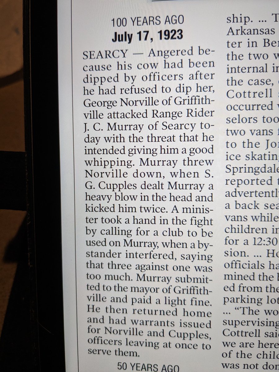 depayser's tweet photo. There are no reasonable substitutes for the history lessons afforded the common man by the #arkansasonline.  Please subscribe and support our local paper, whose edifications  will be yours for the taking each day. https://t.co/sUX0gPapix