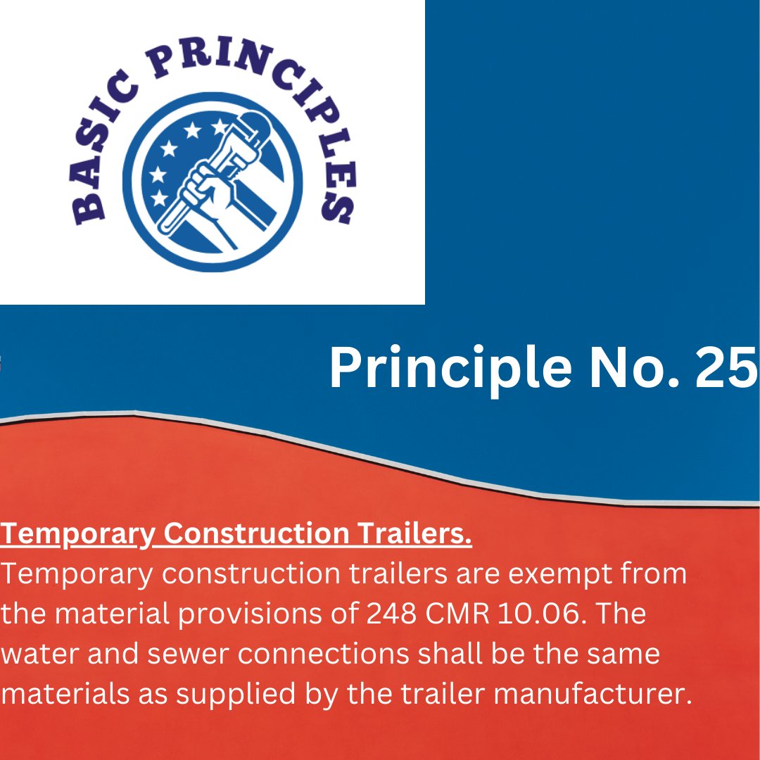 MAPHCC's tweet photo. Temporary Construction Trailers are not held to the same standards as permanent structures.
#forloveofplumbing #phccma #maphcc #plumbingbasicprinciples #boardofstateexaminersplumbersandgasfitters #massachusetts #248CMR https://t.co/NCZTcOSD3k