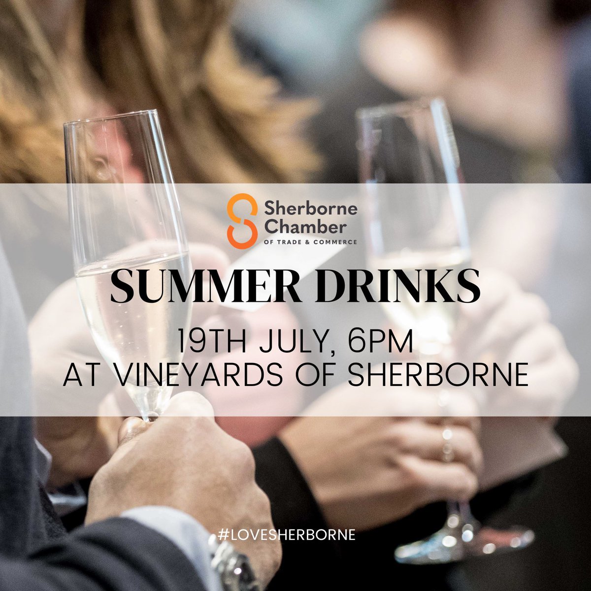 Chamber Summer Drinks & Networking Event is this Wednesday @vineyards_wine There are a few places left (we’d love to have a full house) and everyone is welcome. Members £10 | Non-members £15 #Sherborne #Networking