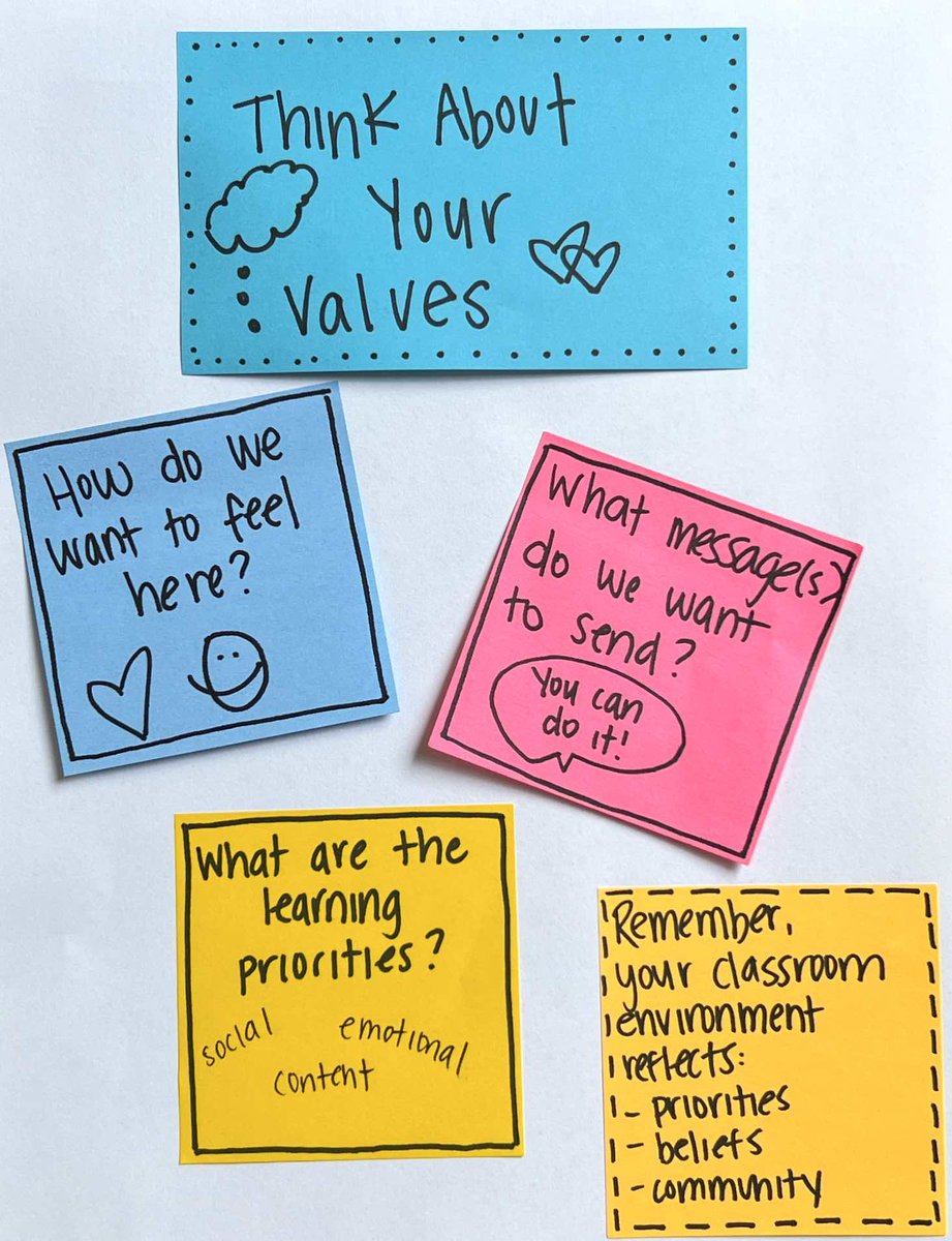 Happy Monday! We're back for week 2 of our back to school tips. Setting Up Your Classroom Tip #1: Think About Your Values Before you begin physically moving things, stop and reflect on what you value for your classroom. #tcrwp #backtoschool