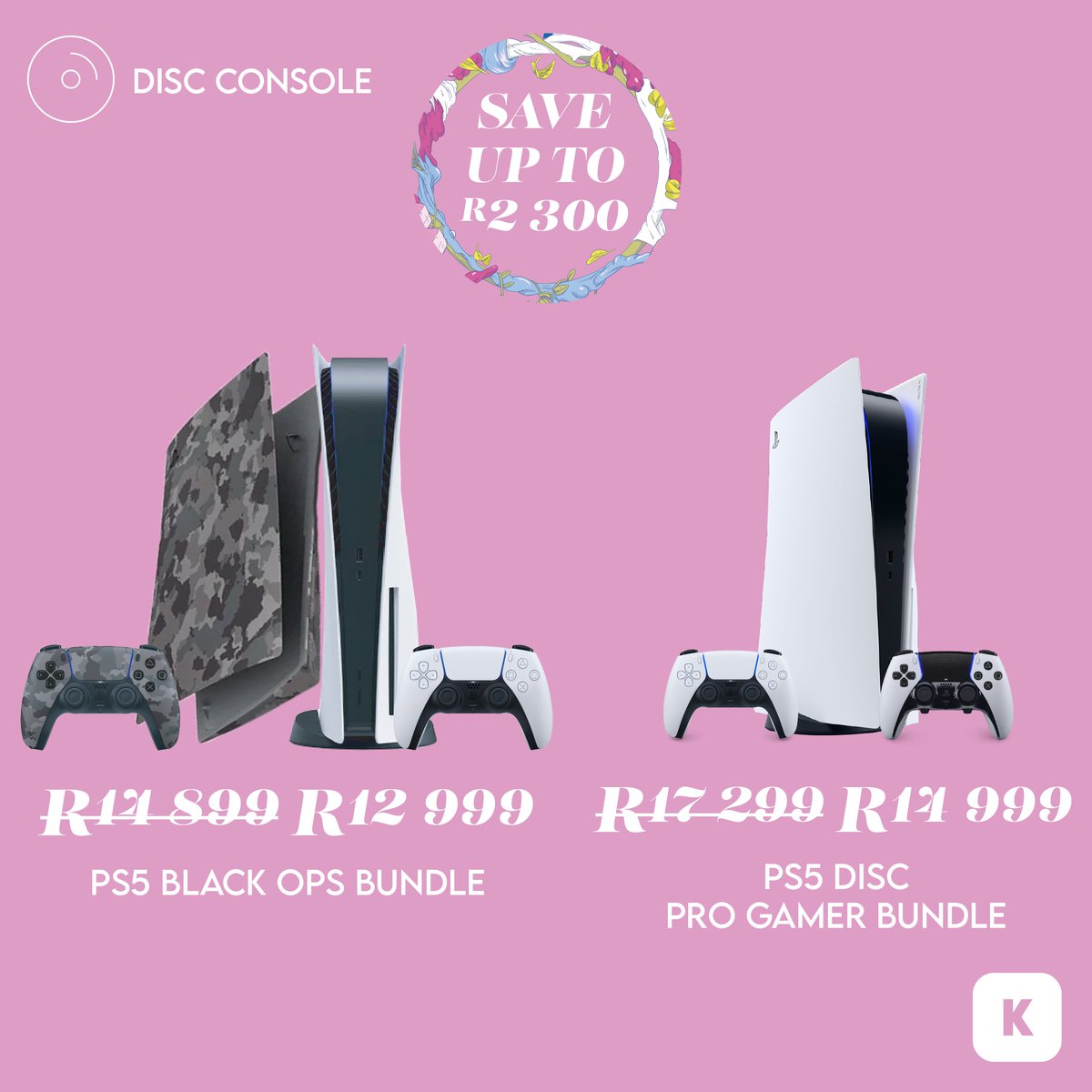 Koodoo_sa's tweet photo. Level Up Your Savings 💸

PS5 Sale Now Live | Save Up to R2300 Off* PS5 Consoles 🤩
https://t.co/iqn3XQkhpj

#SONY #PS5Promo #PlayStation5 #GamerLife #ConsoleDeals #NExtGenGaming #BestofGaming https://t.co/VA2bUKJOwB