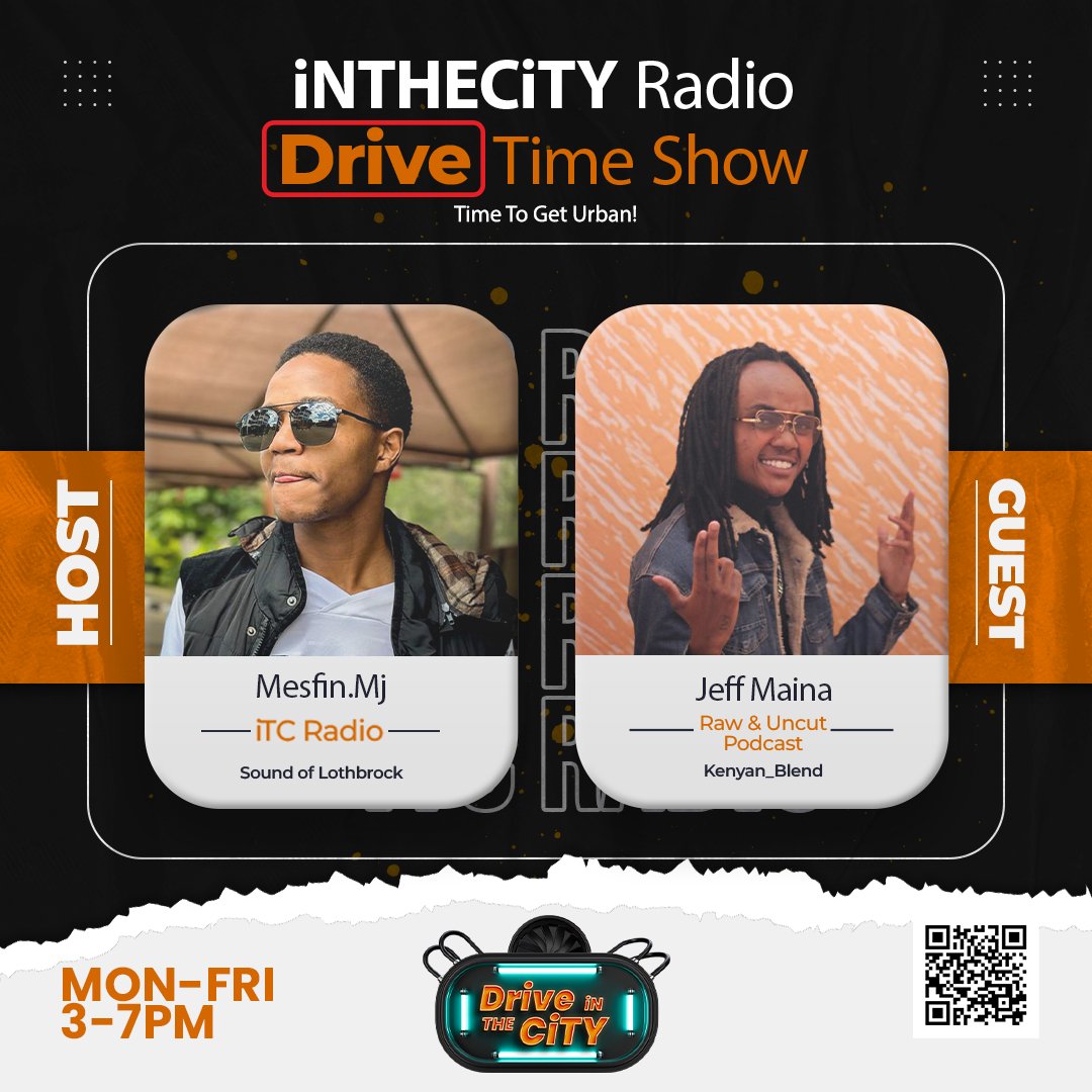 itcradioke's tweet photo. #DriveiNTHECiTY is Up &amp; Running.. Which Song would you like to listen to?
HOST: @MesfinBett 
GUEST: @Kenyan_Blend  - Raw &amp; Uncut Podcast
Tune in via https://t.co/n1tv8ocaUI https://t.co/coRCNprUom
