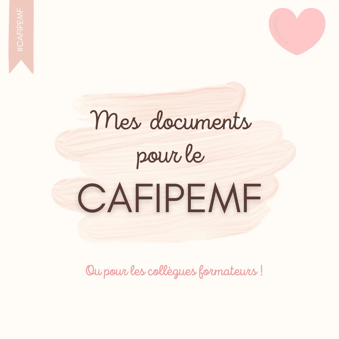 Bonjour 👋
Chose promise, chose due ! Je vous partage aujourd’hui mes documents et mes préparations pour le CAFIPEMF. 😀
chatdecole.site/mes-documents-…
