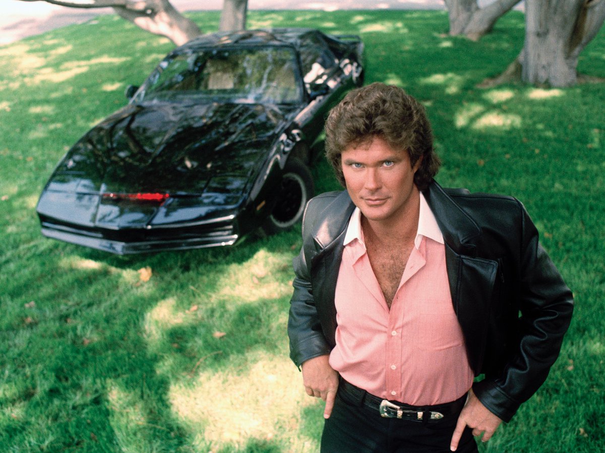Happy birthday to the legend himself @DavidHasselhoff. In the '80s David struck tv gold starring as Michael Knight in the hit tv series 'Knight Rider' and then in 'Baywatch' as Mitch Buchannon. #80s #80stv #1980s