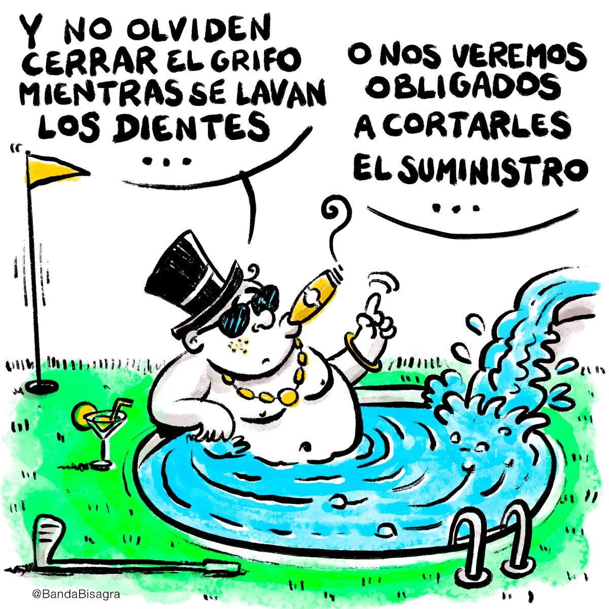 Recursos hídricos y apología de las caries.