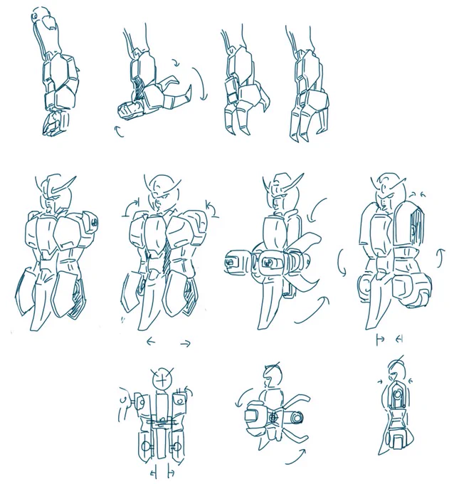 これは昔描いたハーピー型に変形するガンダム まだ画用紙に線画してた頃の 時期的にはシードの前