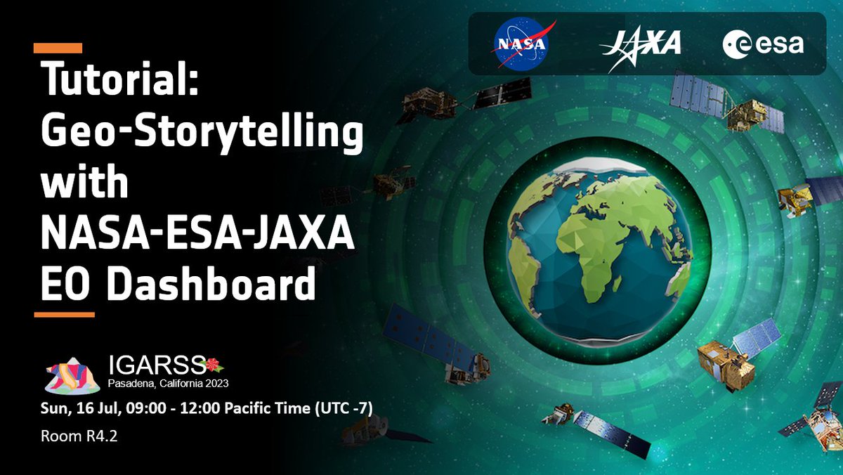 EO_OPEN_SCIENCE's tweet image. .@esa_eo, @NASAEarth, and @JAXA_en held a tutorial at @igarss dedicated to geo-storytelling using satellite data, with an easy to use, open and free platform! #eodash
🔗2023.ieeeigarss.org/tutorials.php#…

🌍eodashboard.org: explore and go deeper with the available #python Notebooks