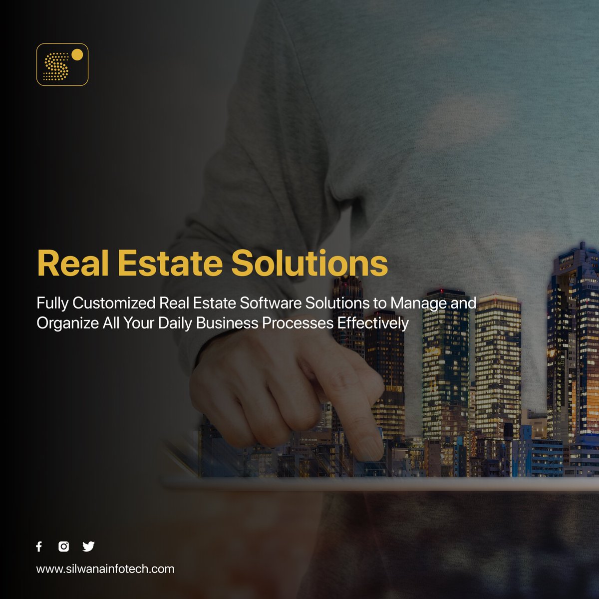 Silwatech's tweet image. Fully Customized Real Estate Software Solutions to Manage and Organize All Your Daily Business Processes Effectively

#RealEstateSolutions #CustomizedSoftware
#BusinessProcesses #EfficiencyBoost
#RealEstateManagement #OrganizationalTools
#PropertyManagement #StreamlinedOperation
