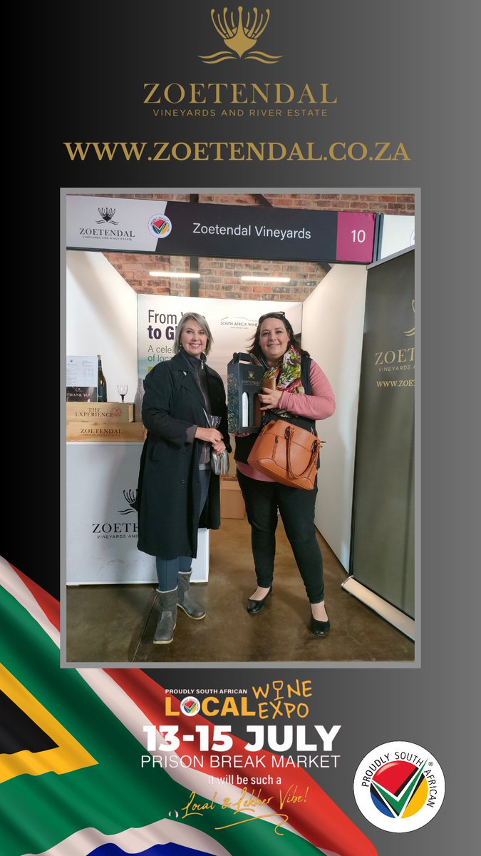 ZoetendalV's tweet photo. Thank you to everyone who came out to support #ZoetendalVineyards at the @ProudlySA #LocalwineExpo this past weekend! It was a great success celebrating local wines!! https://t.co/0Huvav6jei