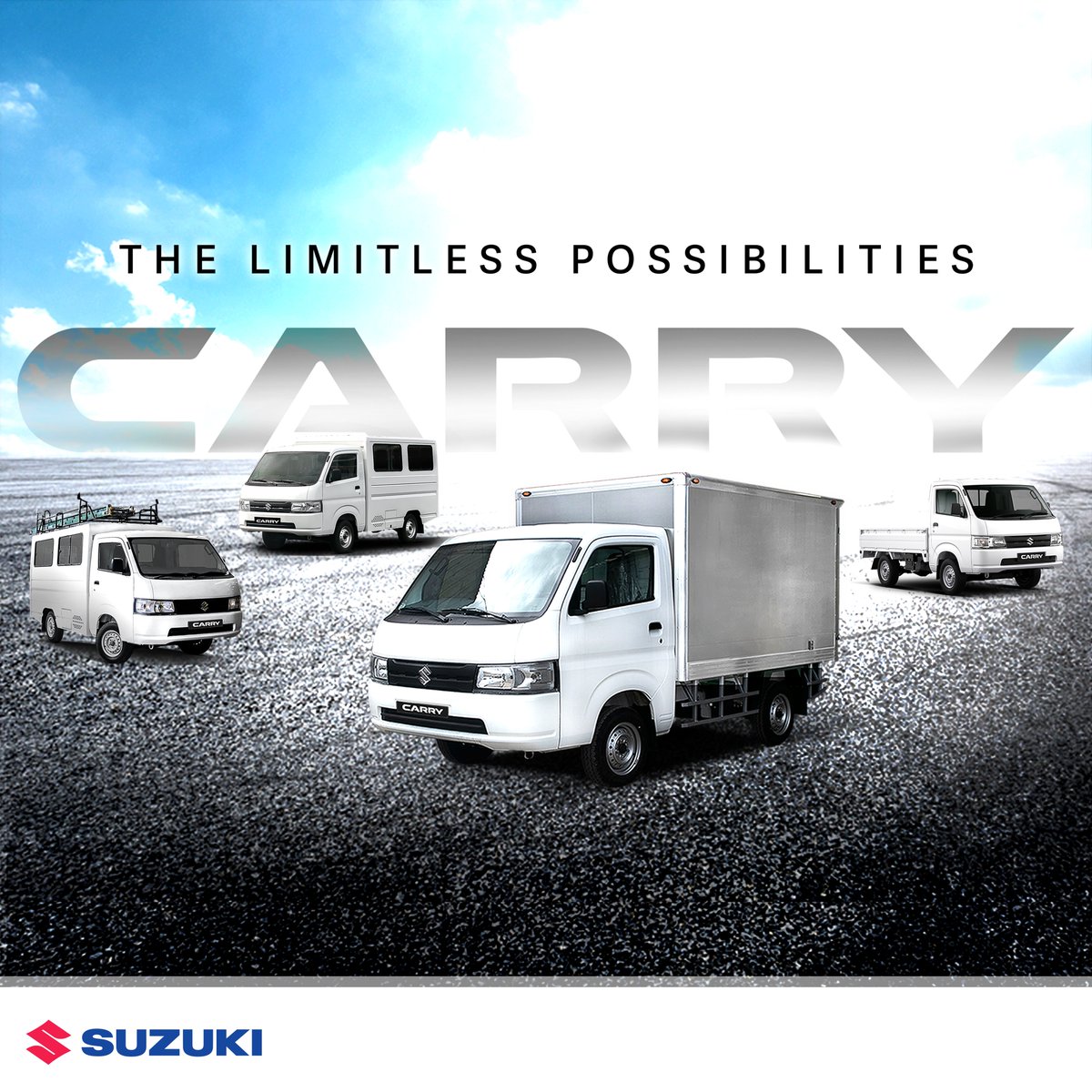 SuzukiAutoPH's tweet photo. Let the mighty Suzuki Carry, backed by a rock-solid 3-year warranty coverage, be your trusted partner in success! With its unmatched versatility and reliability, Carry It All with Suzuki and unlock limitless possibilities for your business! https://t.co/B49QompH6k
