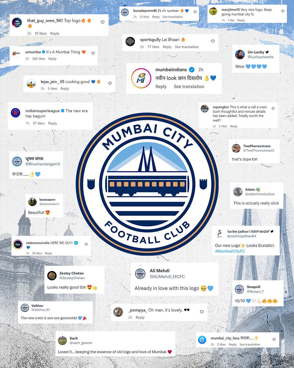 Love is pouring in for our new crest and we couldn't be more thrilled 🩵

#YeHaiNayiShuruwat #MumbaiCity #AamchiCity 🔵